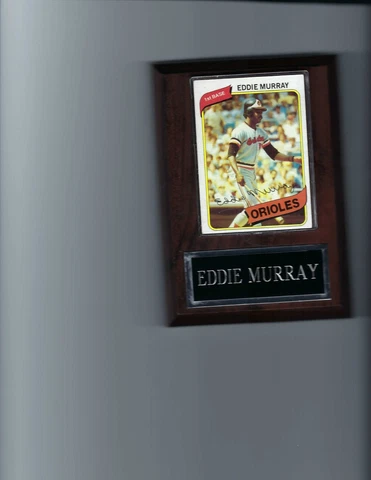EDDIE MURRAY PLAQUE BASEBALL BALTIMORE ORIOLES O's MLB  C2 Cover