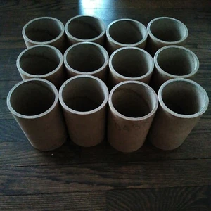 12 piezas Tubo de cartón resistente 1/4 5"x3" OD PUERTOS DE ALTAVOZ Organizador de núcleo de etiquetas - Imagen 1 de 3