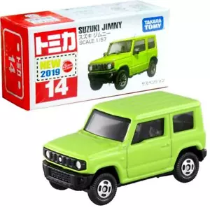 Takara Tomy Tomica #14 Suzuki Jimny Scale 1/57 Diecast Green Toy Car Japan - Picture 1 of 3