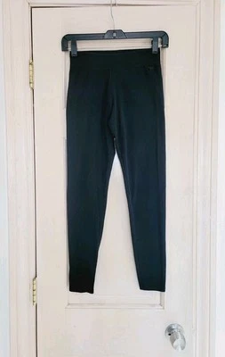 Victoria's Secret Pink Women's Black Cotton Spandex  Mid Rise Leggings Sz Xs - Image 1 of 4