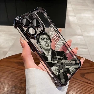 Funda de silicona para teléfono Scarface Tony Montana iPhone 15 X/XS 11 12 13 14 15 Pro - Imagen 1 de 21