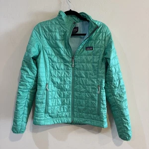 Patagonia Nano Puff Jacket Womens Size Small Desert Turquoise Primaloft - Imagen 1 de 4