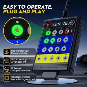 OBD-II Breakout Box CAN OBD Protocol Detector Car Diagnostic Tool Check Fault - Picture 1 of 8