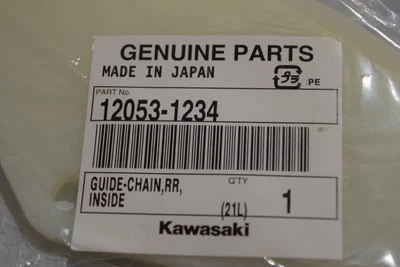 Kawasaki OEM 1988-2007 Klx300r Kdx200 Inside Chain Guide 12053-1234 - Image 1 of 4