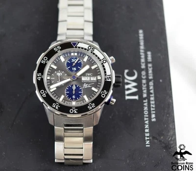 Reloj para hombre IWC Schaffhausen Aquatimer Cousteau automático acero inoxidable con caja Foto 1 de 4