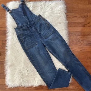 Madewell Skinny Overalls in Santiago Wash Blue Denim Size Small - Picture 1 of 7