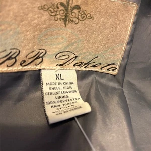 Chaqueta de cuero marrón para mujer BB Dakota cuello de piel sintética talla XL - Imagen 1 de 13
