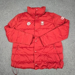 Lululemon Jacket womens 8 red Puffer Team Canada 22 olympics Goose Down Size 8 - Picture 1 of 9