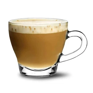 Set 6 Tazze Cappuccino Ischia 180 cc Vetro | Borgonovo | Tazzine Trasparenti - Imagen 1 de 2