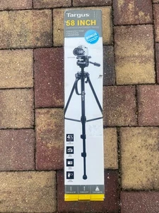 TARGUS TGT-BK58T 58" 3-Way Panhead Bubble Level Tripod for Camera and Camcoder - Picture 1 of 2