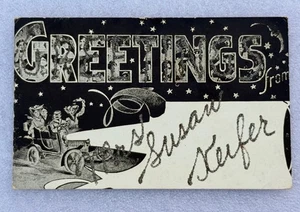 Antique Unposted "Greetings From Mrs. Susan Keifer" Private Mailing Postcard - Picture 1 of 2