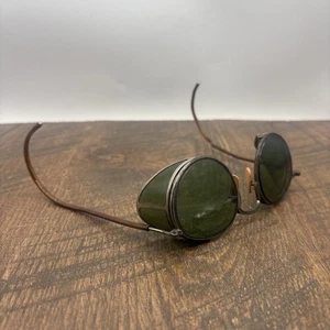 Grün Antik Sonnenbrille Brille Vintage Steampunk Sicherheitsspezifikationen - Bild 1 von 24