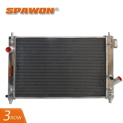 3Row SPAWON Radiator For 2009-15 Pontiac G3 Wave Chevrolet Aveo Aveo5 1.6L L4 AT - Image 1 of 4
