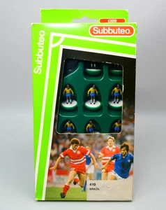 Subbuteo Team Brasilien (410) - 10 Spieler + 1 Torwart - Classic Display Set - Bild 1 von 5