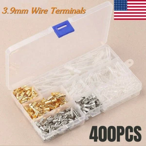 400PCS MOTORCYCLE WIRING HARNESS LOOM BULLET CONNECTORS BRASS 3.9MM ELECTRICAL - Picture 1 of 12