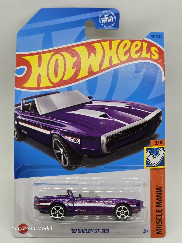 '69 Shelby GT-500 - LONG CARD 9/10 HOT WHEELS 1:64 1/64 - Immagine 1 di 1