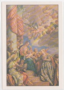 CP ART Postkarte PAOLO CALIARI VERONESE Die mystische Hochzeit der Heiligen Katharina - Bild 1 von 2