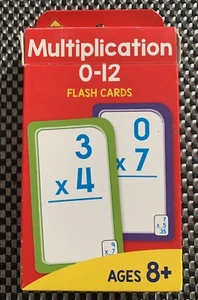 School Zone Multiplication 0-12 Flash Cards - Free Postage - Picture 1 of 3