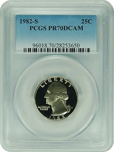 1982-S PCGS PR70DCAM Washington Quarter (New PCGS Label) - Bild 1 von 1