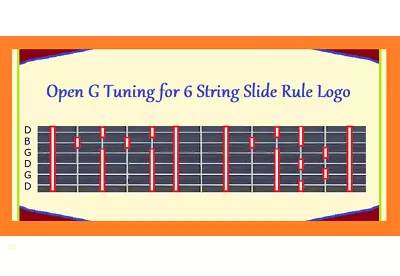 OPEN G TUNING FOR 6 STRING LOGO REFRIGERATOR MAGNET DGDGBD - Image 1 of 3