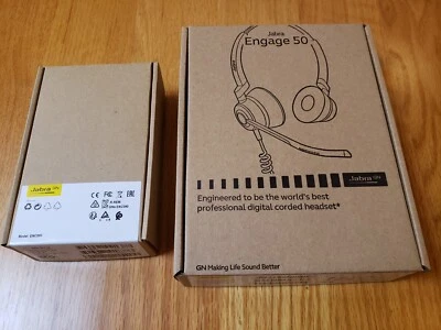 Brand New Jabra Engage 50 Stereo Wired Headset USB-C - W/ Jabra Engage Link - Image 1 of 4