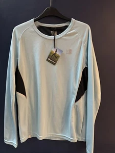 Karrimor Women’s UK 16 Run Sky Blue Long Sleeved Top Base Layer Lightweight - Picture 1 of 4