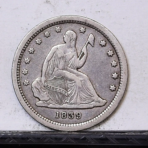 1839 Liberty Seated Quarter - XF (#42986) Cover