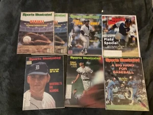 SPORTS ILLUSTRATED BASEBALL ISSUE LOT OF 7 - Picture 1 of 1
