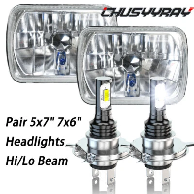 Par de faros 5x7" 7x6" sellados haz alto/bajo 6000k FIT Isuzu Pickup I-Mark Foto 1 de 4