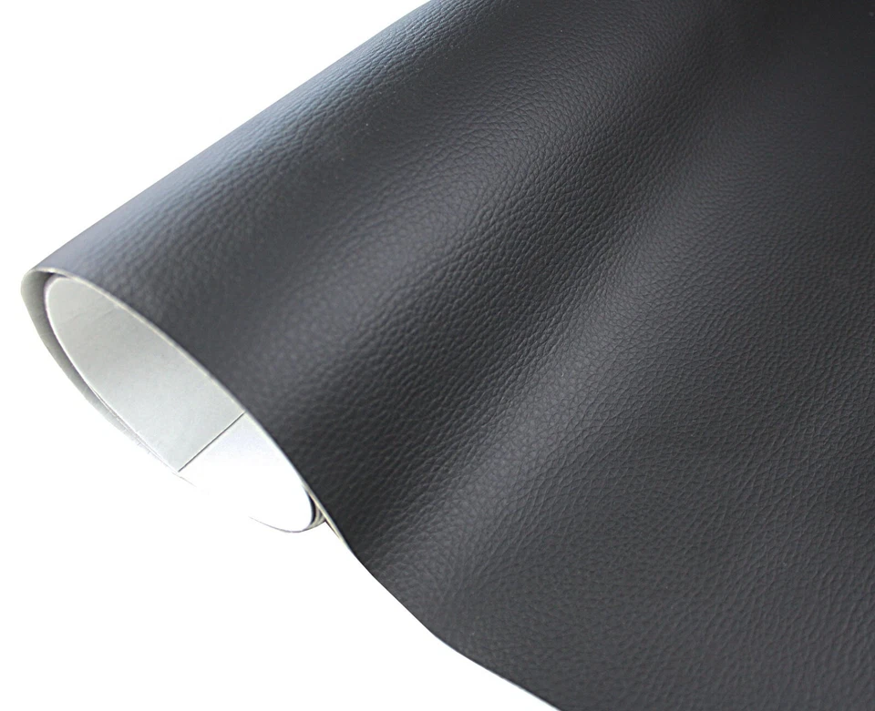 Kunstleder Folie Flicken Selbstklebend Lederreparatur - Schwarz  - Bild 1 von 4