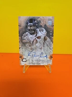 2014 Topps Inception KaDEEM CAREY Rookie Autograph CHICAGO Bears  - Image 1 of 4