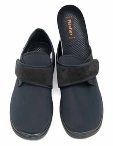 Fischer Hausschuh Senioren Reha Ortho Hallux schwarz Klett Stretch K-Weite 13948 - Bild 1 von 6