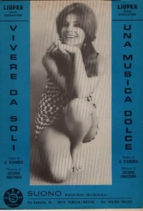 LJUPKA Dimitrovska - Alleine leben / Eine süße Musik 1972 NARTITUR Noten - Bild 1 von 1