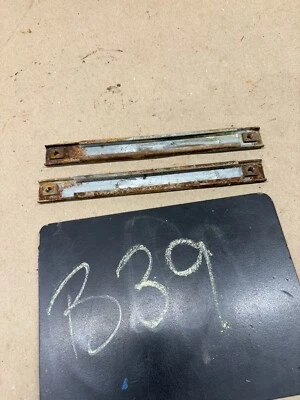 1967 1968 IMPALA CAPRICE BISCAYNE 4 Door Rear Door Glass Window Tracks Set Slide - Image 1 of 4