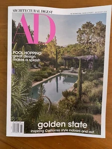 Architectural Digest July August 2024 Pool Hopping Golden State California New - Picture 1 of 2