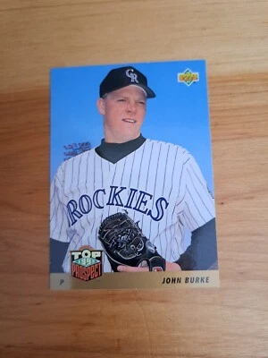 John Burke 1993 Upper Deck Top Prospects #444 - Image 1 of 2
