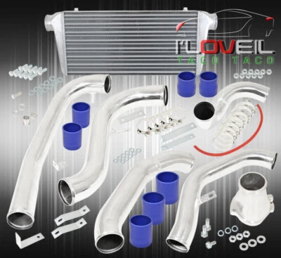 86-91 Mazda Rx7 Fc Jdm Intercooler + Piping Kit Coupler Clamps Blue Foto 1 de 3