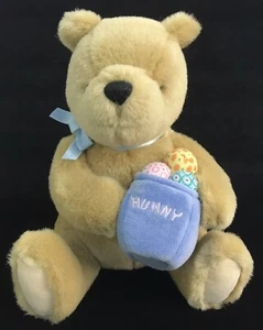 Peluche clásico de Disney Winnie the Pooh de Gund huevos de Pascua en olla Hunny 8" LIMPIO - Imagen 1 de 9