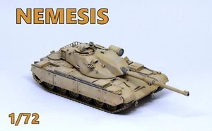 PRO BUILT 1/72 NEMESIS - ready model - RED TANK MINIATURE !!! - Picture 1 of 6