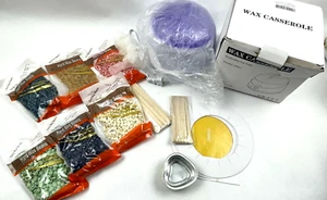 WAX CASSEROLE HEATER WAXER KIT 500cc PURPLE - Picture 1 of 4