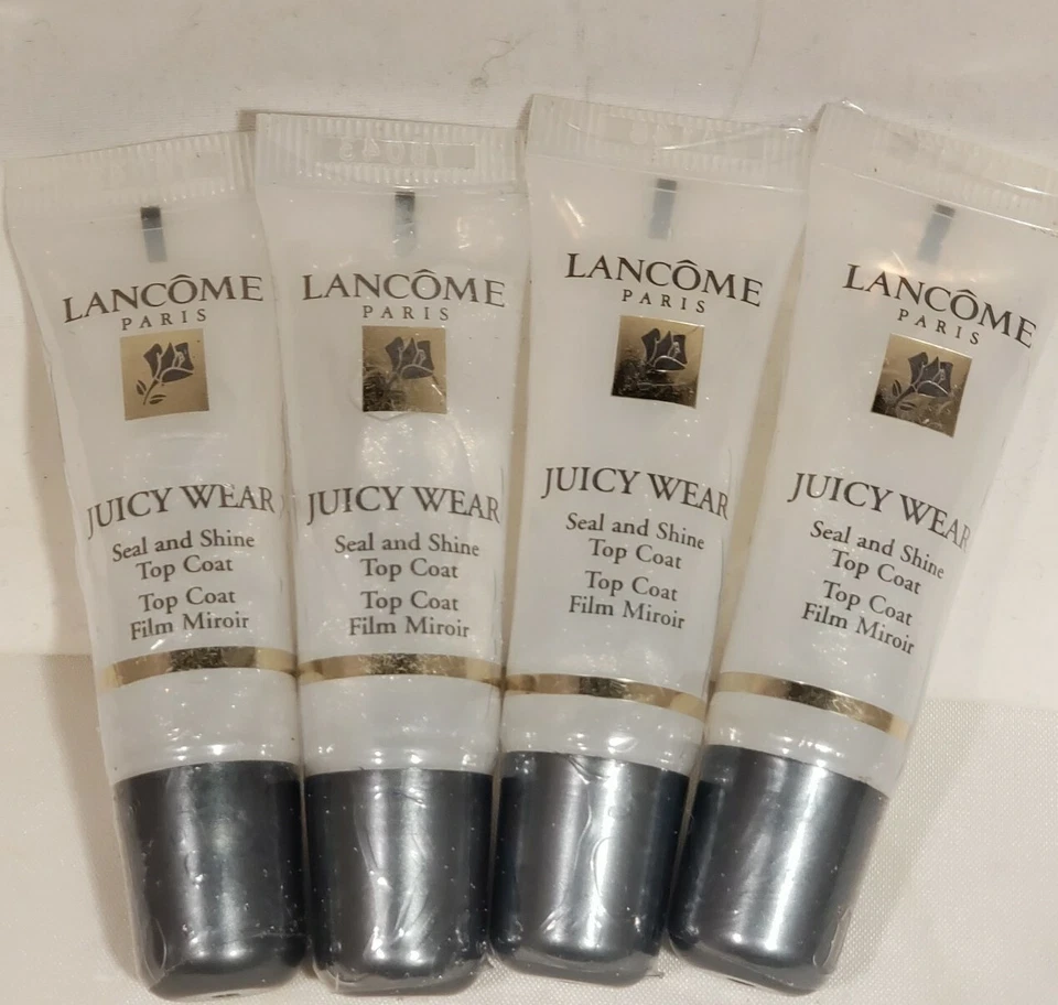 Lancome Juicy Wear Seal & Shine Lip Top Coat .33 oz x 4 - Image 1 of 1