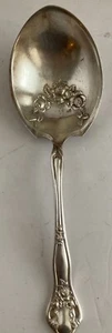 Antique HOLMES & EDWARDS XIV - Rose Pattern Serving SPOON Silverplate - Picture 1 of 2