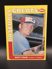 1991 SWELL BASEBALL GREATS - #87 RUSTY STAUB MONTREAL EXPOS NM+