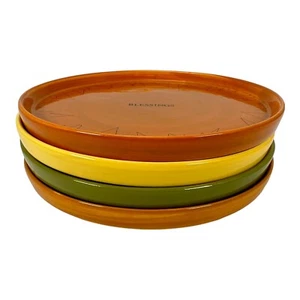 Herbst Herbst Leckerbissen Teller 6,5" Desserts Snacks verschiedene Farben Designs 4er Set - Bild 1 von 10