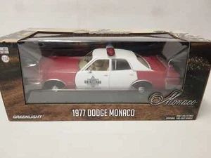 Greenlight Dodge Monaco Police Finchburg Sheriff 1977 1/24 84106 - Foto 1 di 3