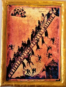 Leiter des göttlichen Aufstiegs Johannes Climacus griechisch östlich orthodox Ikone - Bild 1 von 7