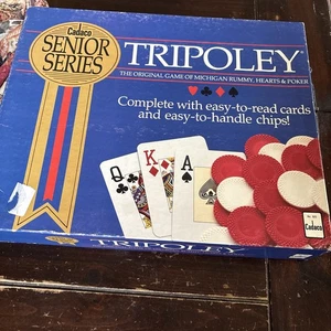 VINTAGE Tripoley Senior Series COMPLETE Cadaco 1989 With Game Board - Picture 1 of 8