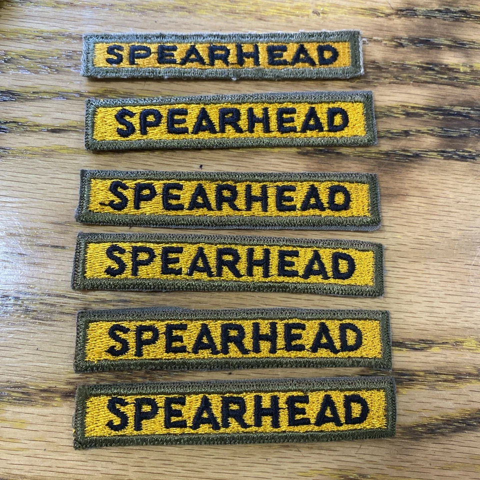 6 Vintage WW2 US Army Military Armored Division SPEARHEAD Patch SSI Insignia - Image 1 of 1