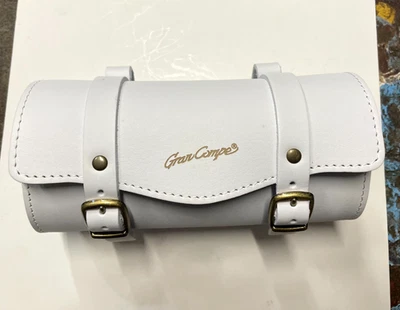 Dia-Compe Gran Compe Leather Saddle Bag - White - Image 1 of 4