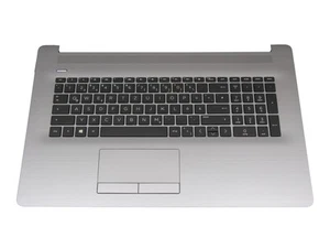 HP 470 G7 original Tastatur inkl. Topcase DE (deutsch) schwarz/silber mit ODD - Bild 1 von 3
